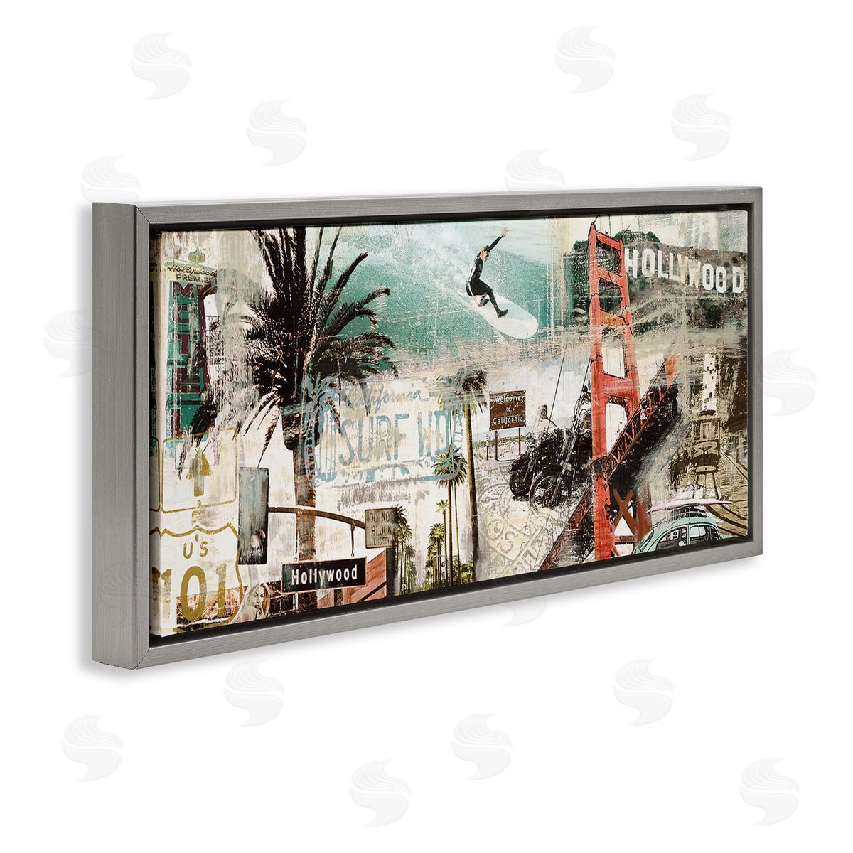 Tyler Burke Vintage California Collage Urban City Landmarks