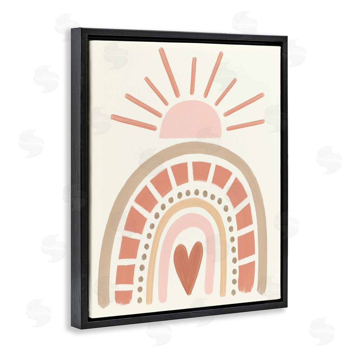 Taylor Shannon Designs Heart Rainbow Shapes Sunrise Sky Neutral