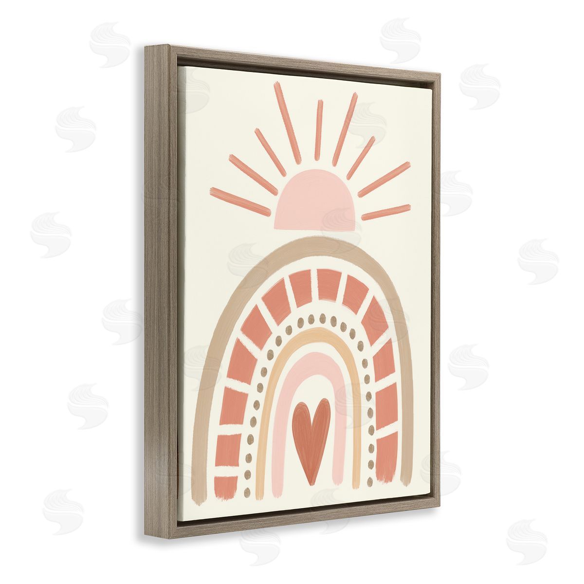 Taylor Shannon Designs Heart Rainbow Shapes Sunrise Sky Neutral