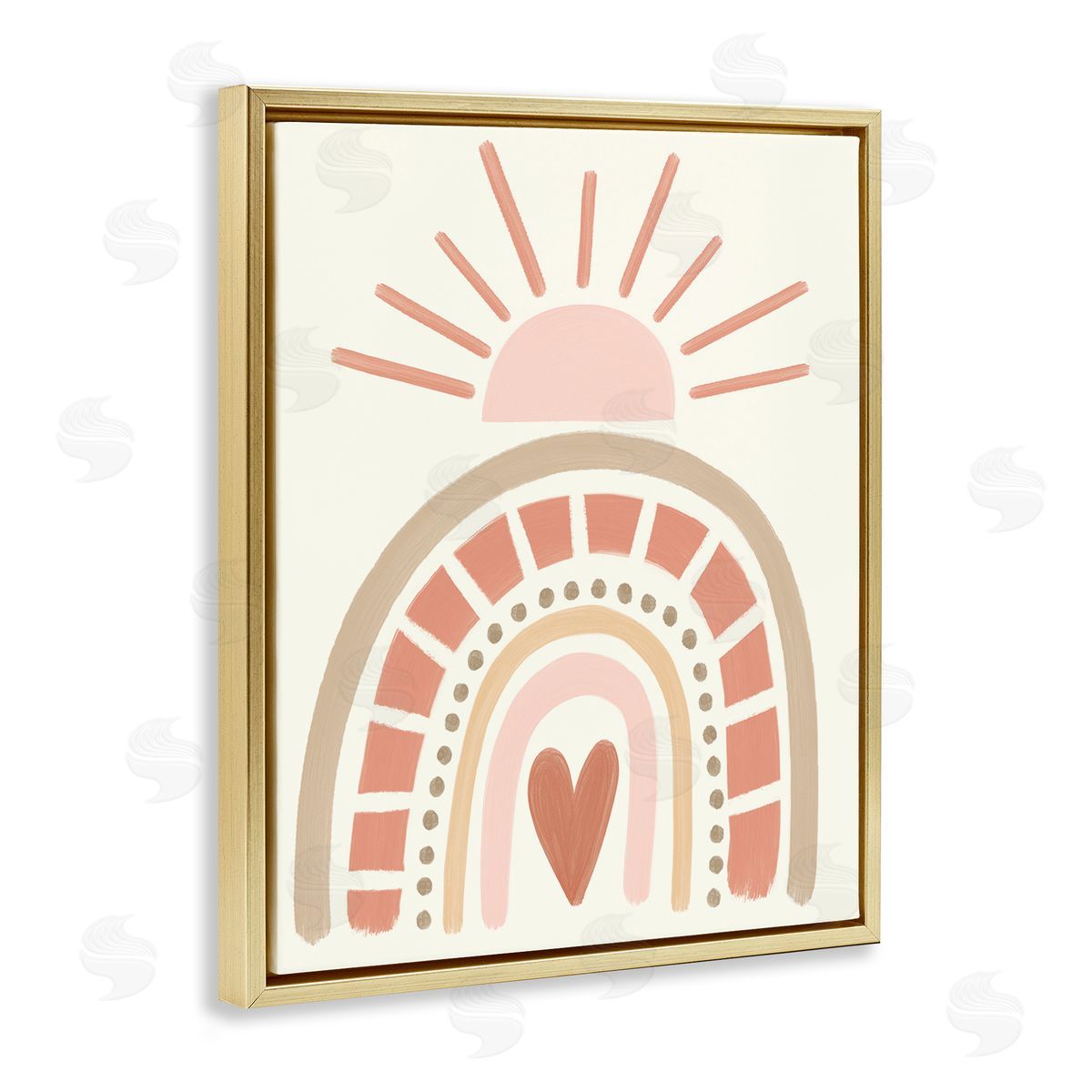 Taylor Shannon Designs Heart Rainbow Shapes Sunrise Sky Neutral