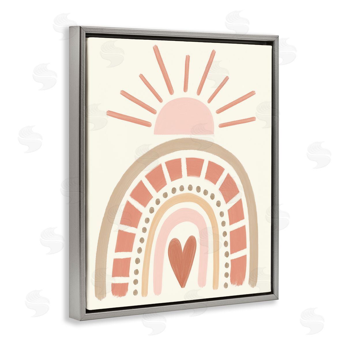 Taylor Shannon Designs Heart Rainbow Shapes Sunrise Sky Neutral
