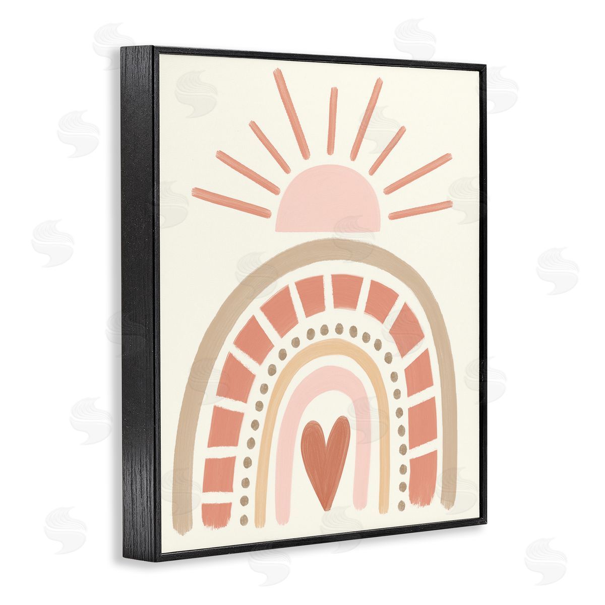 Taylor Shannon Designs Heart Rainbow Shapes Sunrise Sky Neutral