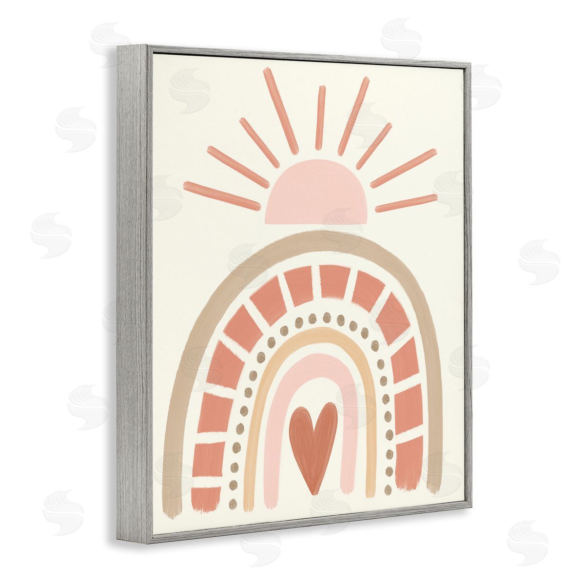 Taylor Shannon Designs Heart Rainbow Shapes Sunrise Sky Neutral