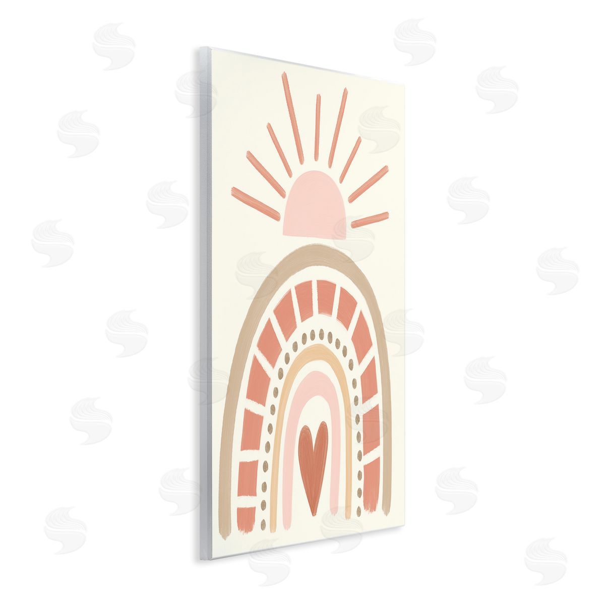 Taylor Shannon Designs Heart Rainbow Shapes Sunrise Sky Neutral