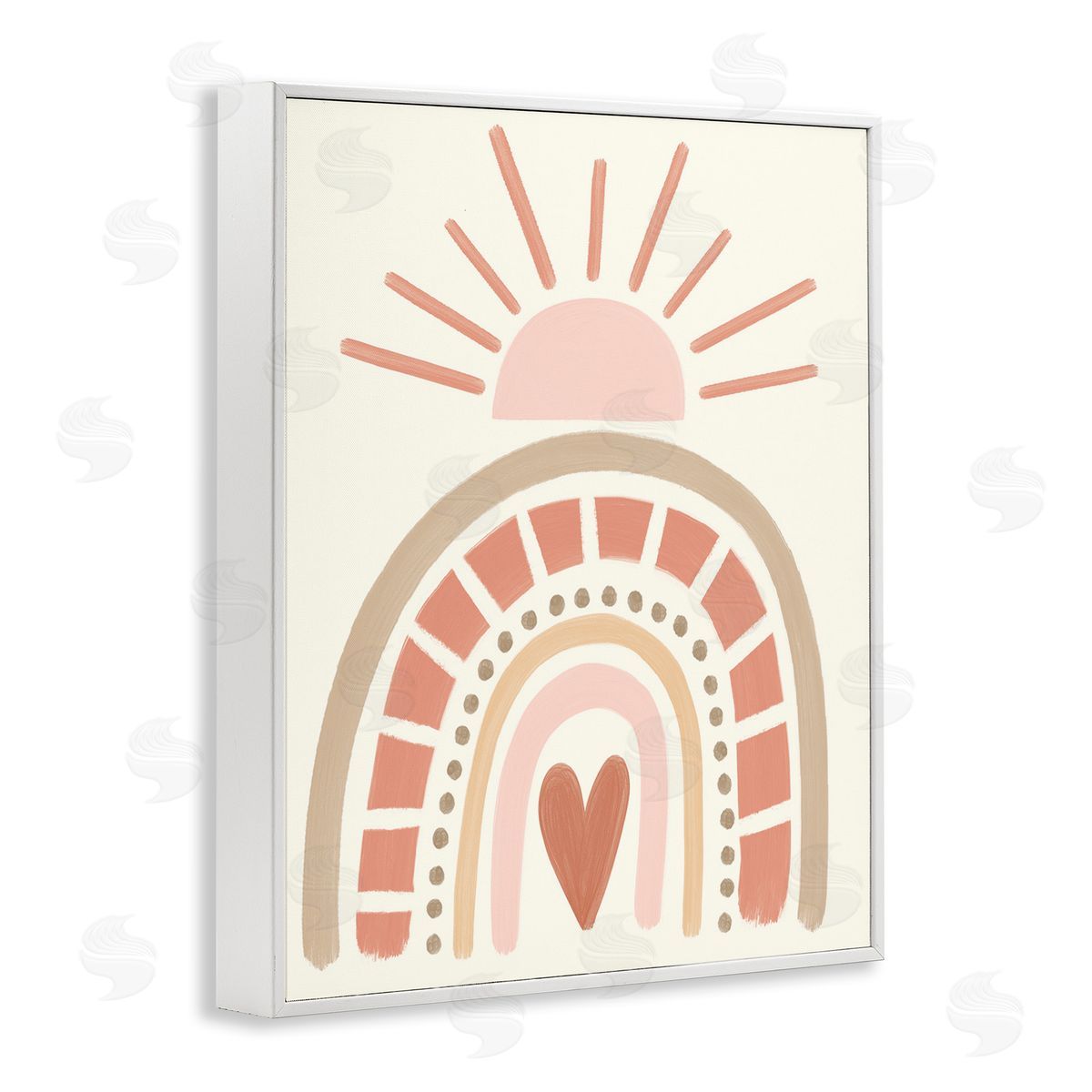 Taylor Shannon Designs Heart Rainbow Shapes Sunrise Sky Neutral