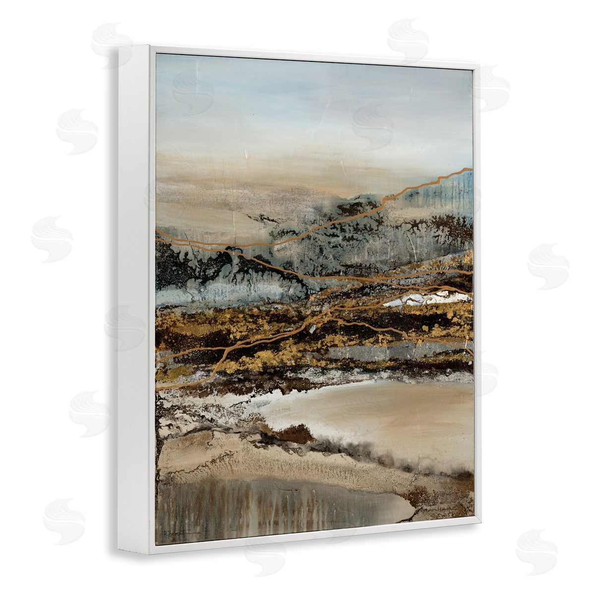 Ruth fr_sideomstein Abstract Snowy Mountain Range Detailed Linework