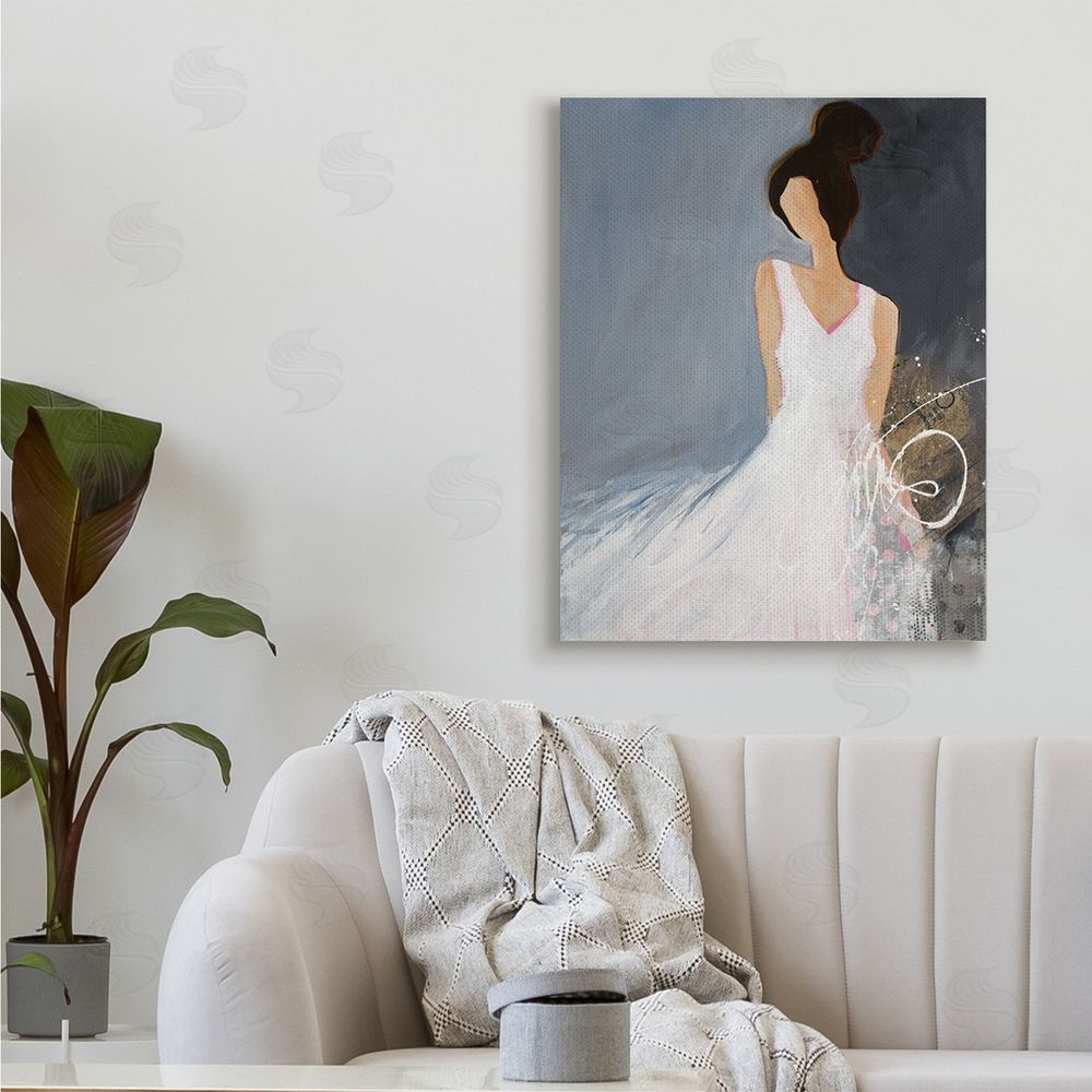 Ruth fr_sideomstein Abstract Female Figure Organic White Dress Fashion