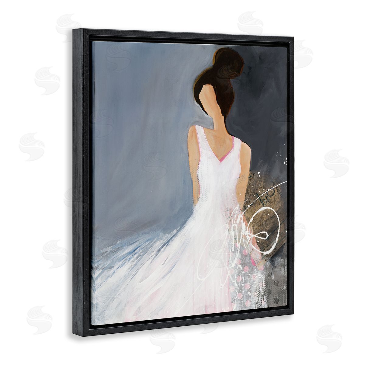 Ruth fr_sideomstein Abstract Female Figure Organic White Dress Fashion