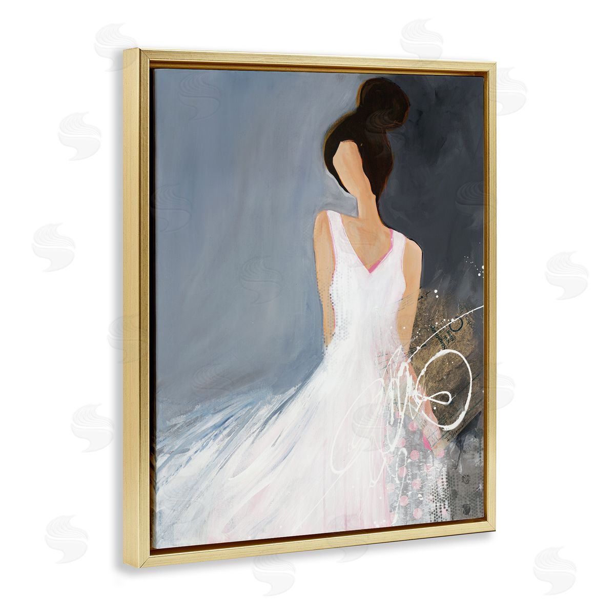 Ruth fr_sideomstein Abstract Female Figure Organic White Dress Fashion