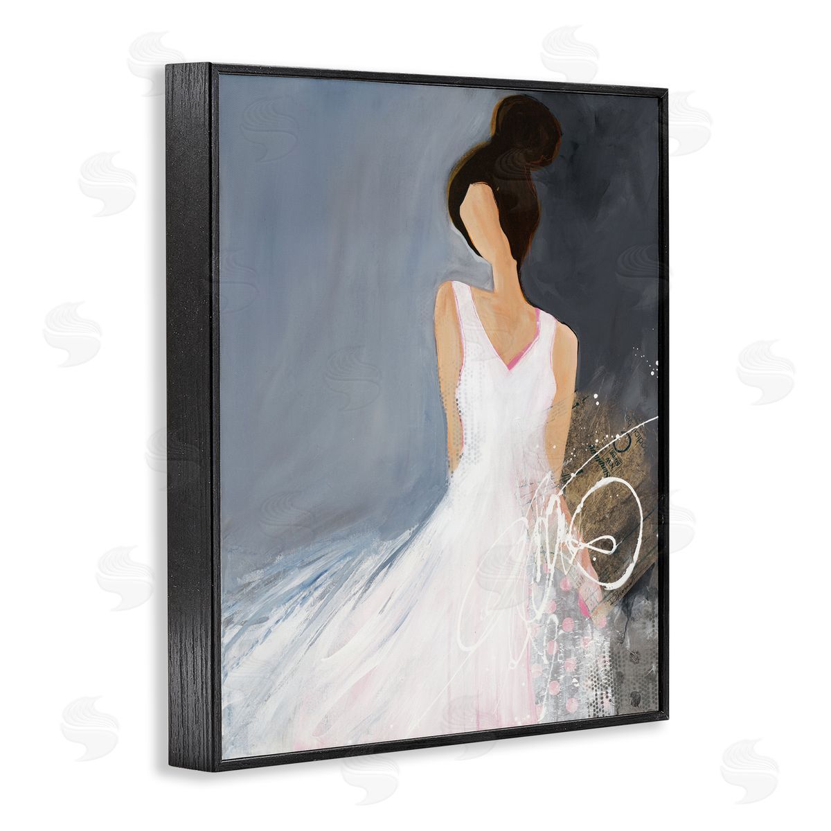 Ruth fr_sideomstein Abstract Female Figure Organic White Dress Fashion