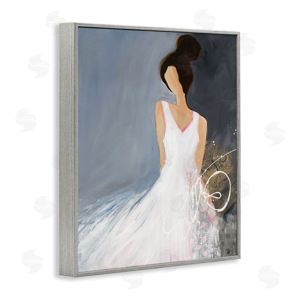 Ruth fr_sideomstein Abstract Female Figure Organic White Dress Fashion
