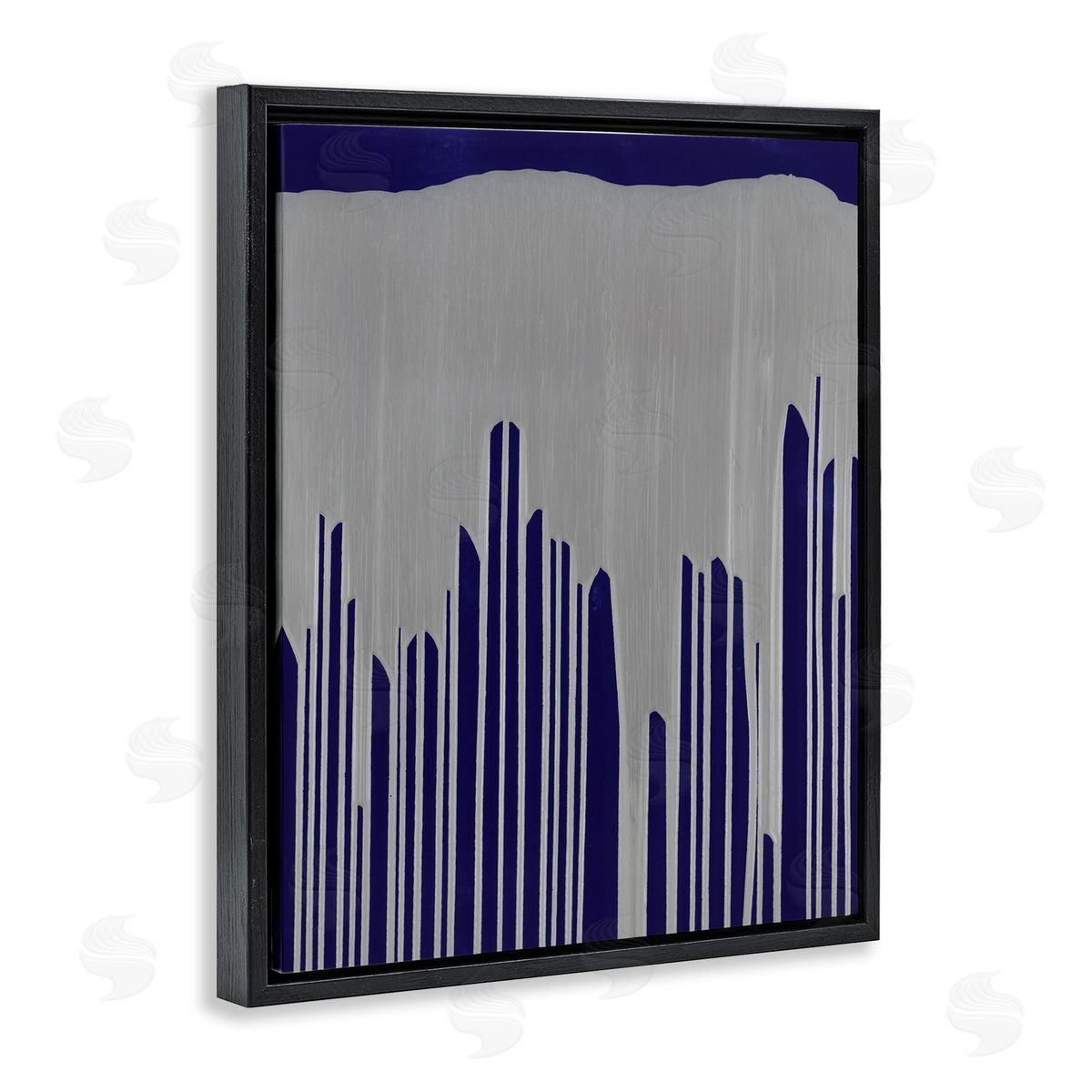 Jeff Iorillo Industrial Cityscape Abstract Urban Environment Silver Blue