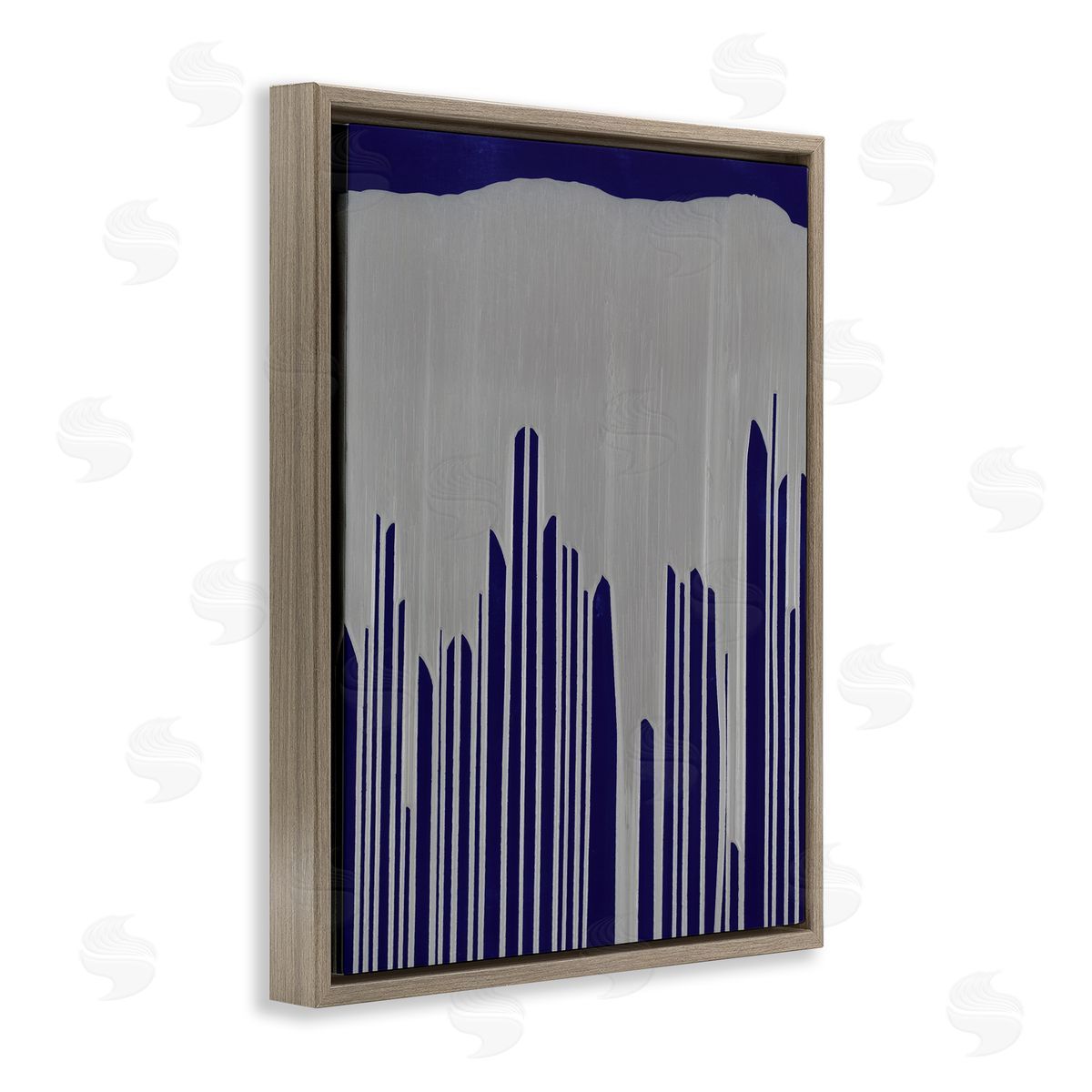 Jeff Iorillo Industrial Cityscape Abstract Urban Environment Silver Blue
