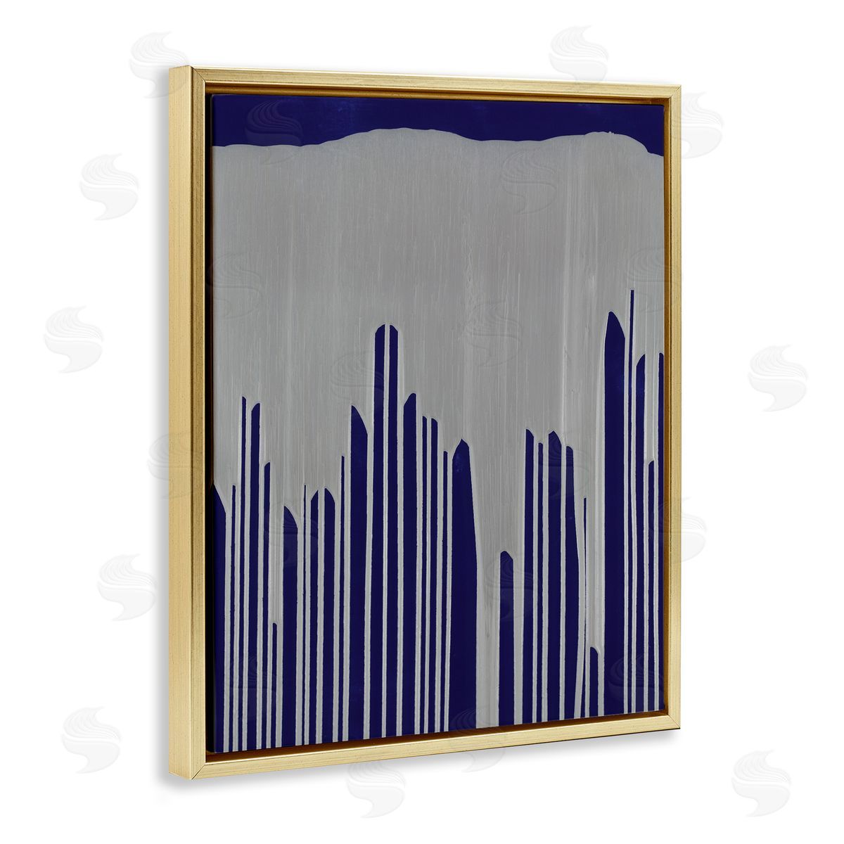 Jeff Iorillo Industrial Cityscape Abstract Urban Environment Silver Blue
