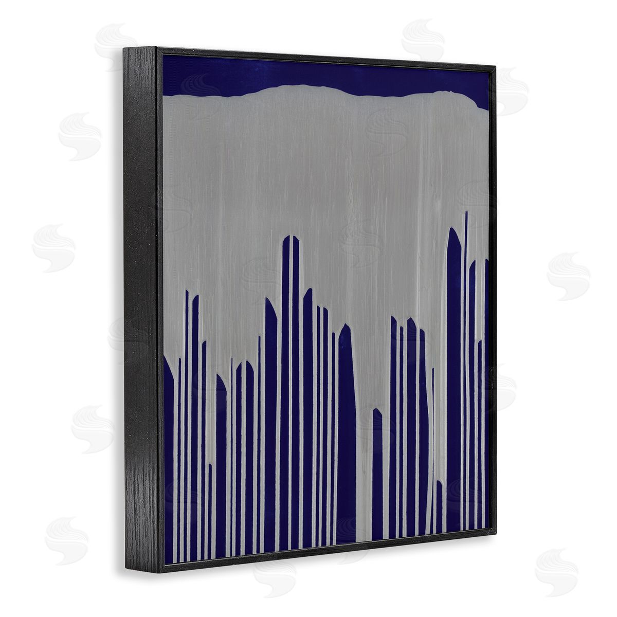 Jeff Iorillo Industrial Cityscape Abstract Urban Environment Silver Blue