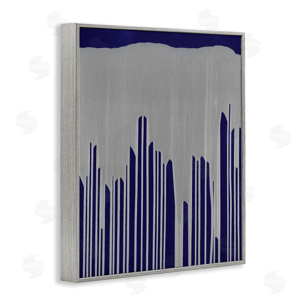 Jeff Iorillo Industrial Cityscape Abstract Urban Environment Silver Blue