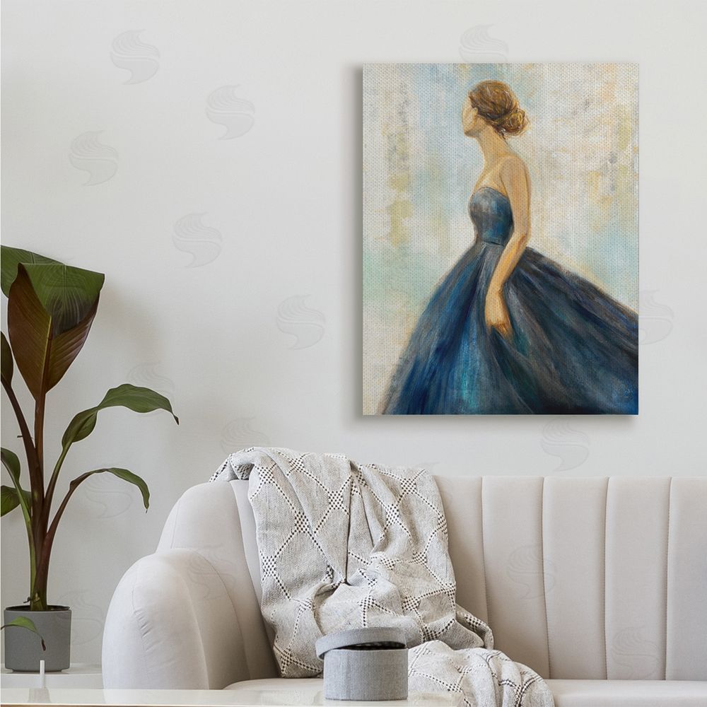 K. Nari Young Woman Blue Dress Soft Focus Pose