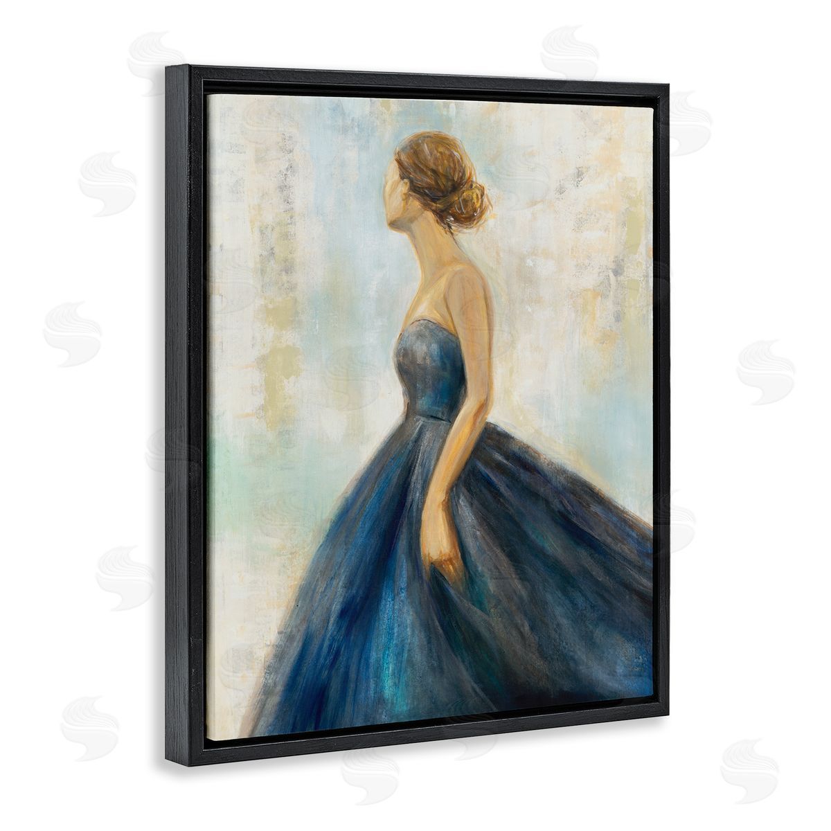 K. Nari Young Woman Blue Dress Soft Focus Pose