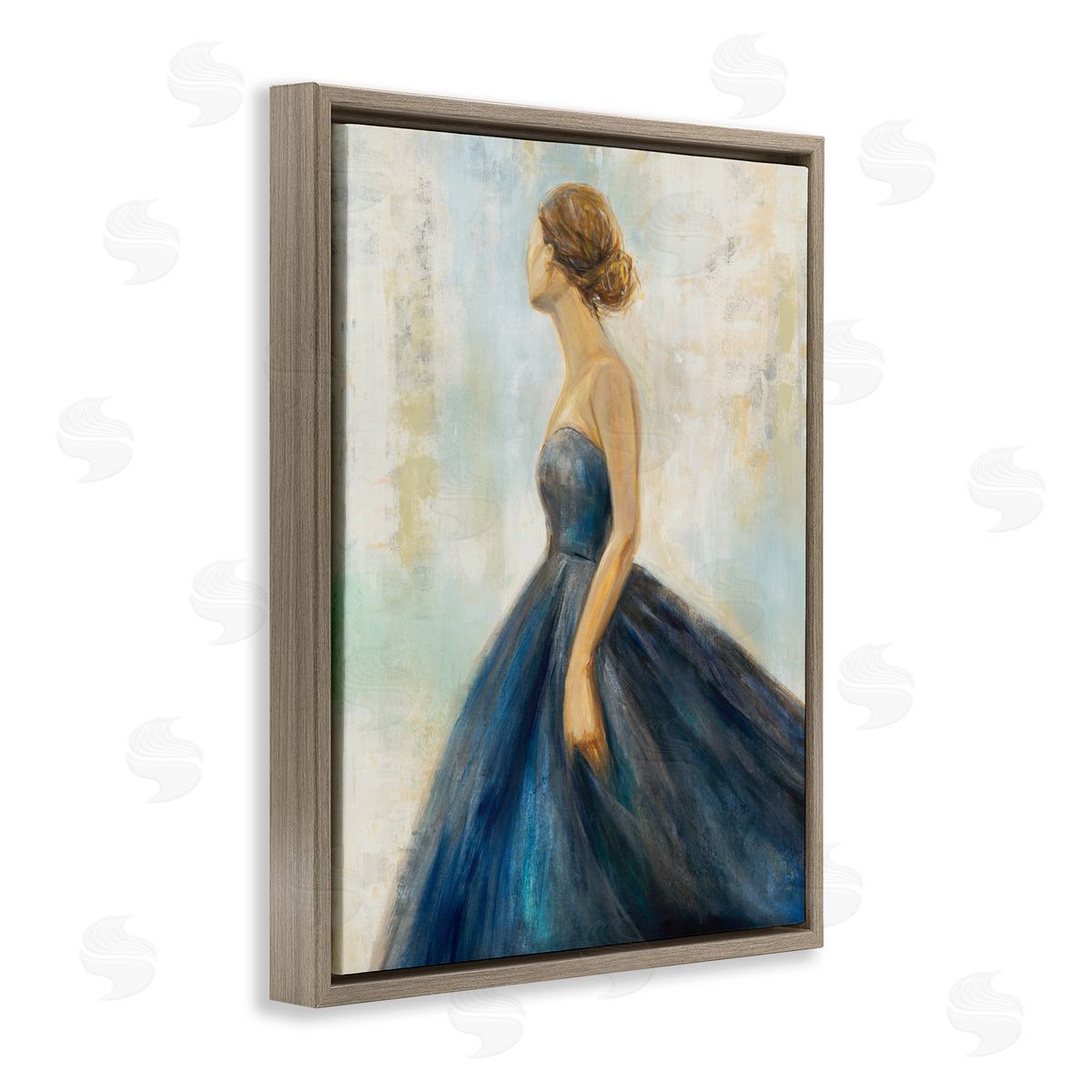 K. Nari Young Woman Blue Dress Soft Focus Pose