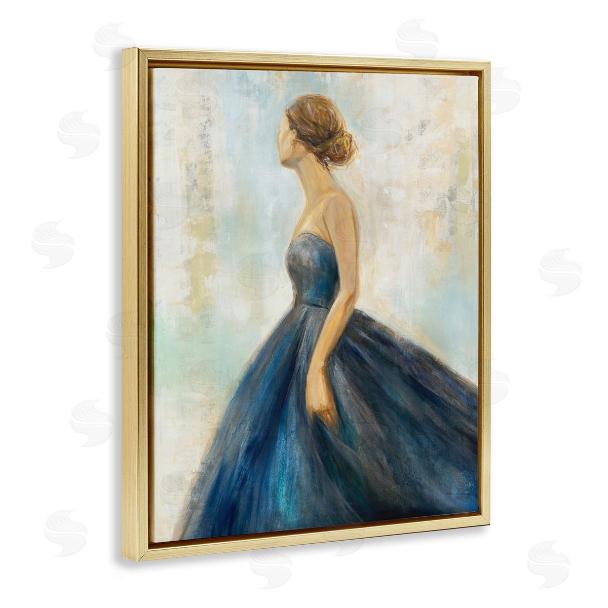 K. Nari Young Woman Blue Dress Soft Focus Pose