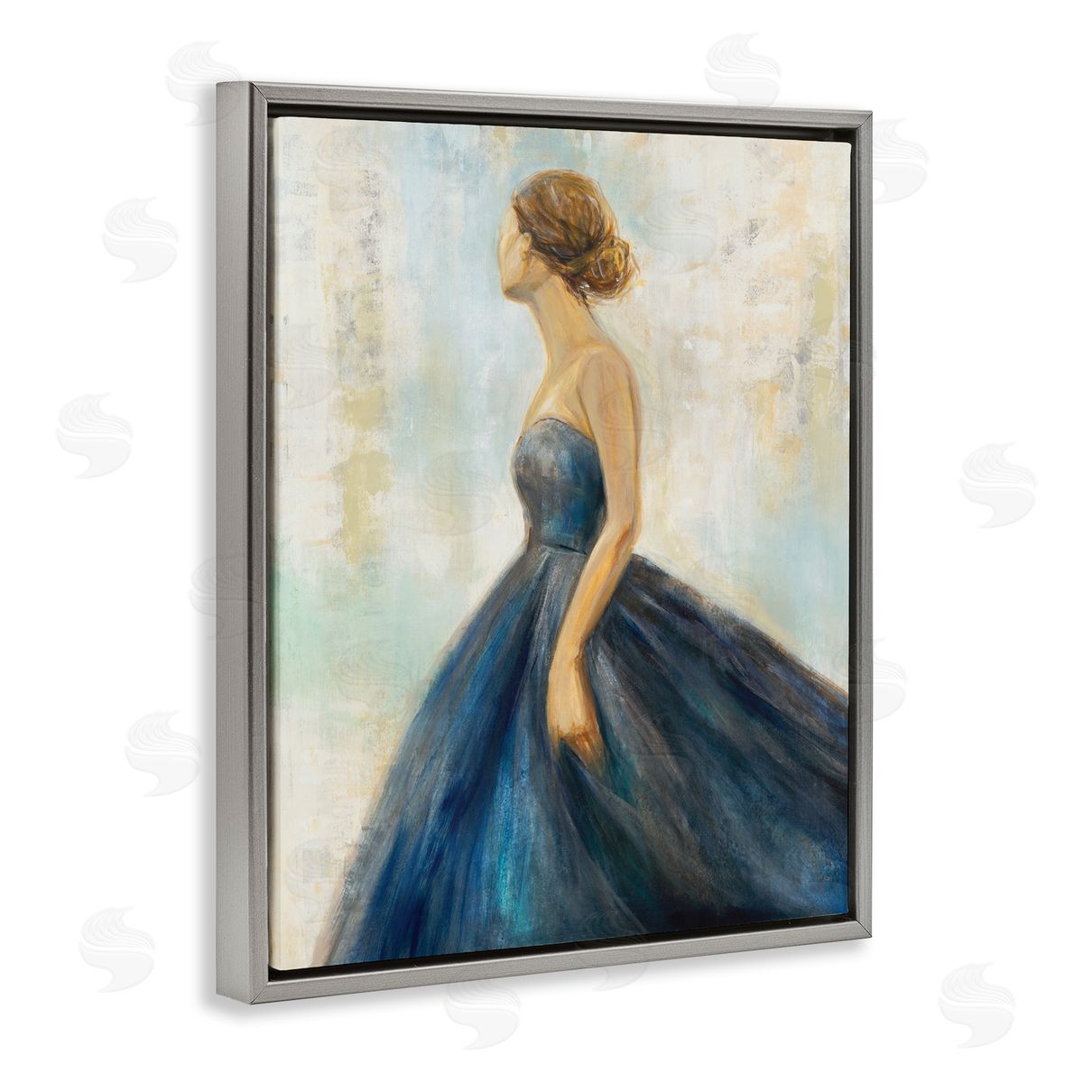 K. Nari Young Woman Blue Dress Soft Focus Pose