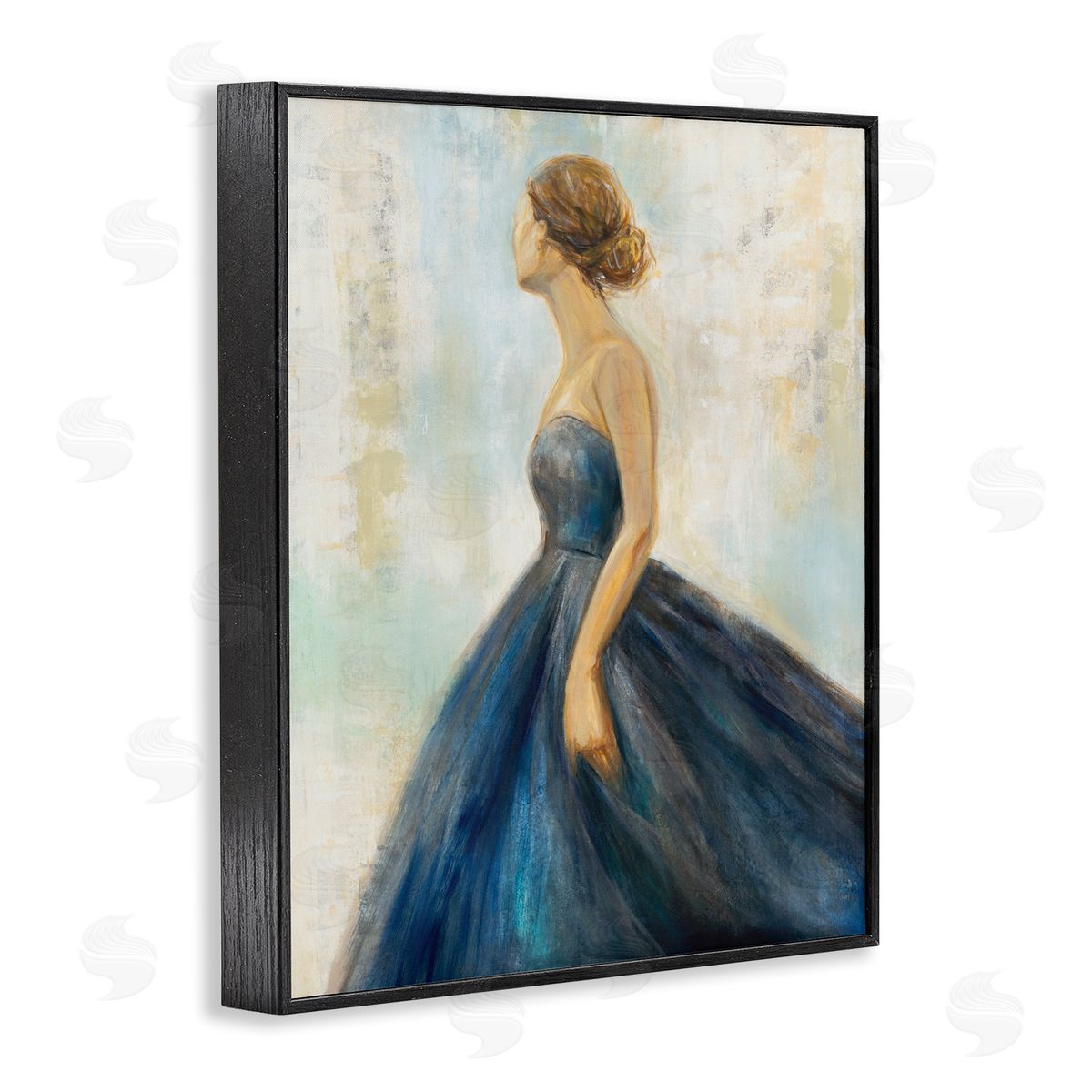 K. Nari Young Woman Blue Dress Soft Focus Pose