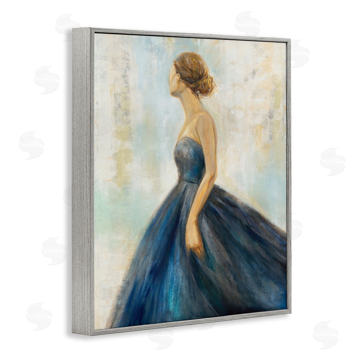 K. Nari Young Woman Blue Dress Soft Focus Pose
