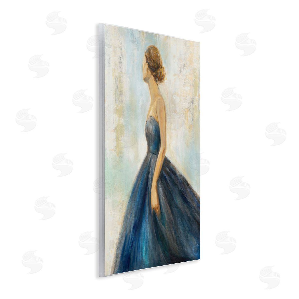 K. Nari Young Woman Blue Dress Soft Focus Pose