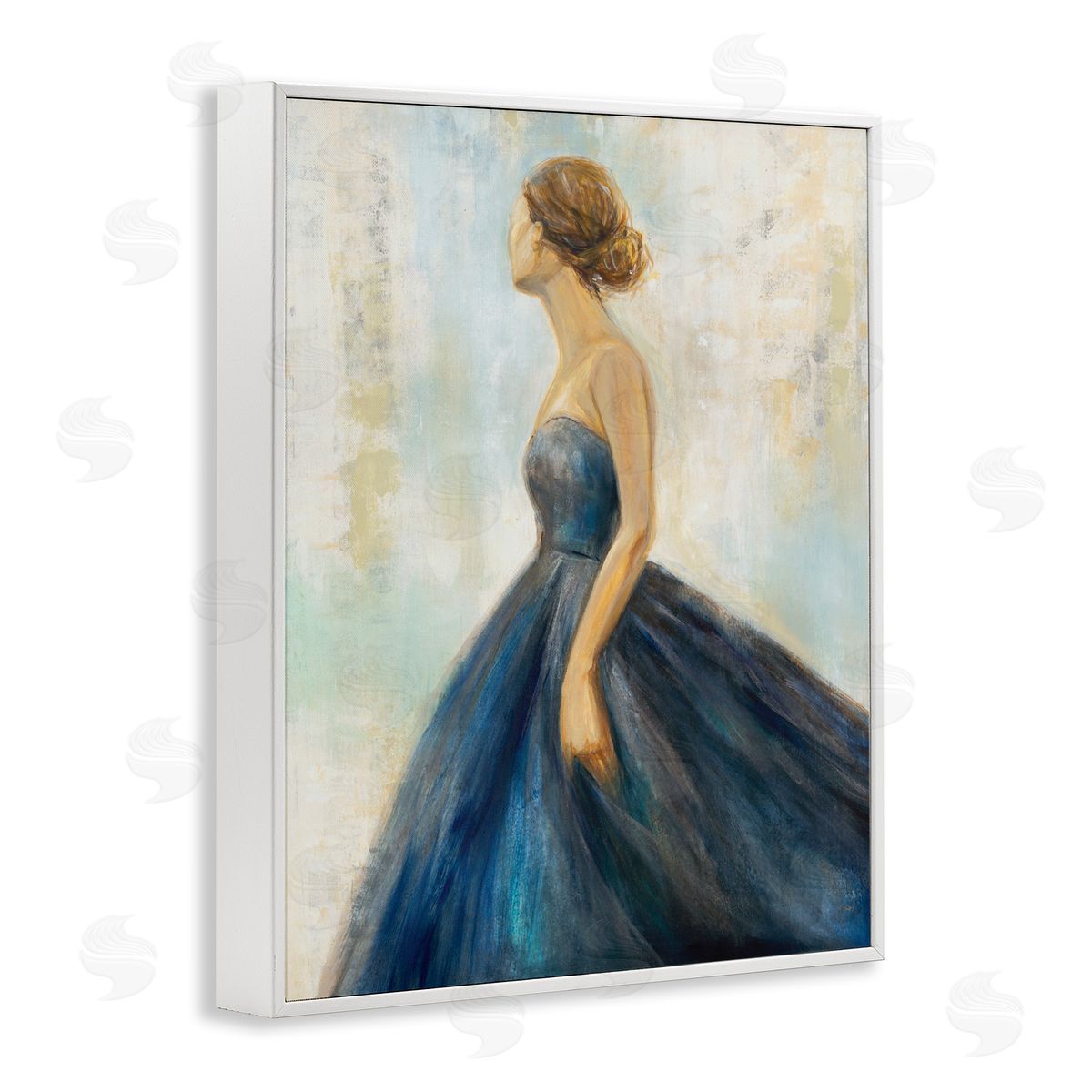 K. Nari Young Woman Blue Dress Soft Focus Pose