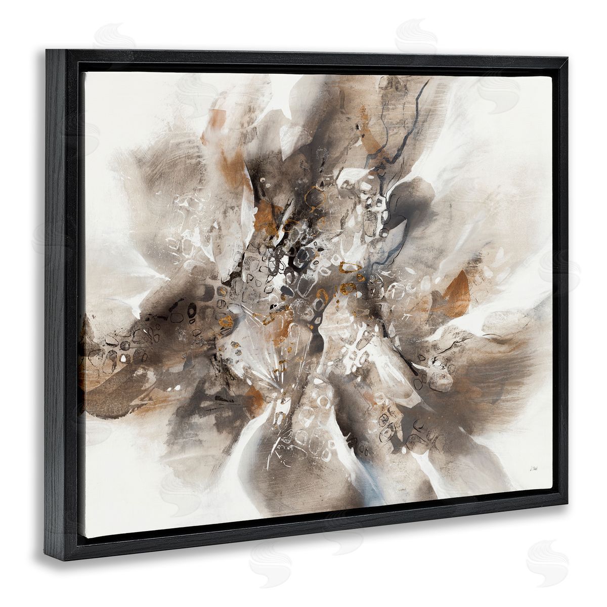 K. Nari Chaotic Abstract Brush Strokes Square Shape Patterns