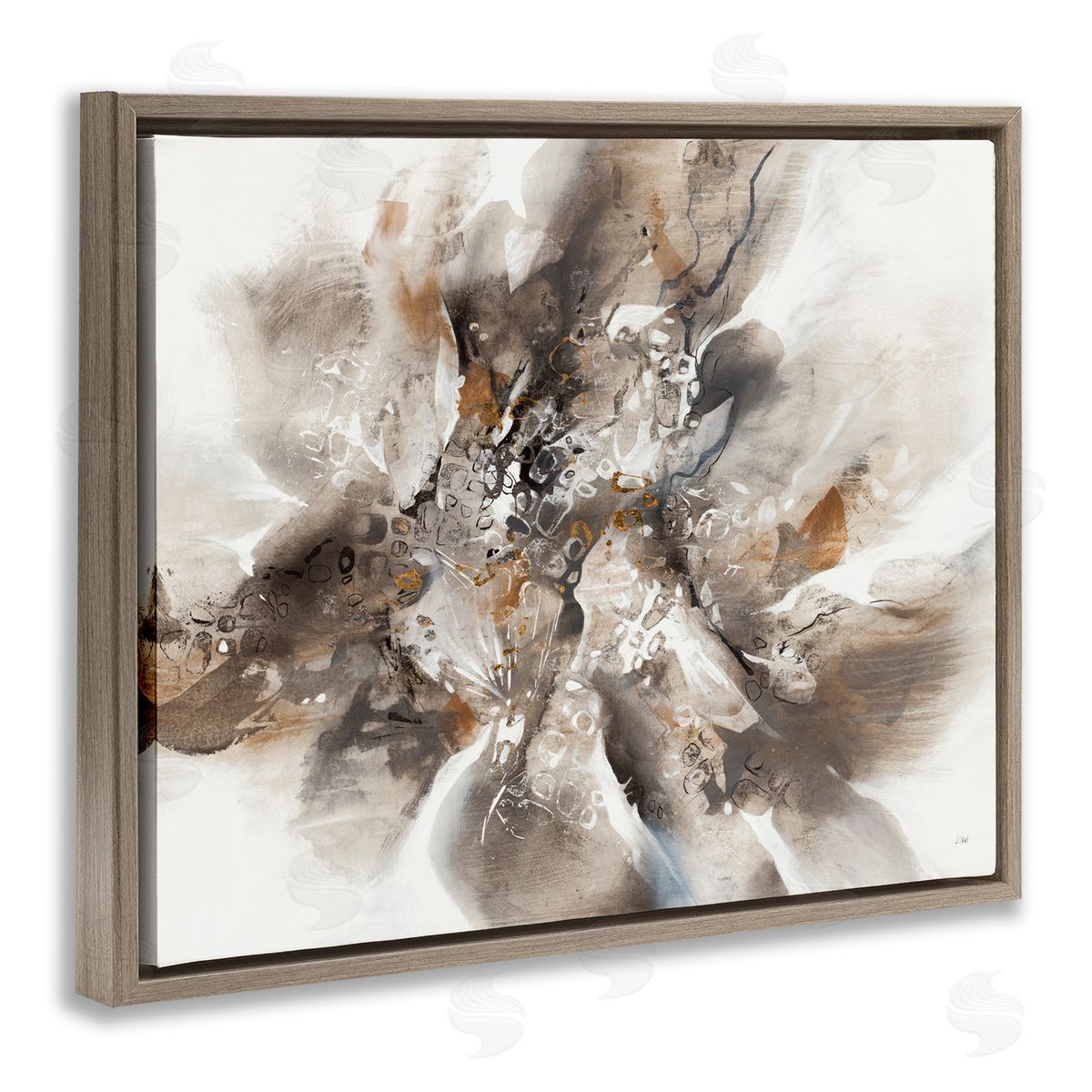 K. Nari Chaotic Abstract Brush Strokes Square Shape Patterns