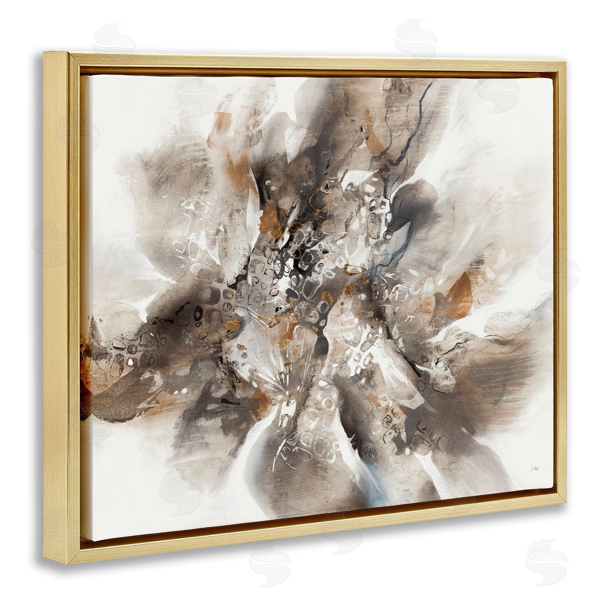 K. Nari Chaotic Abstract Brush Strokes Square Shape Patterns