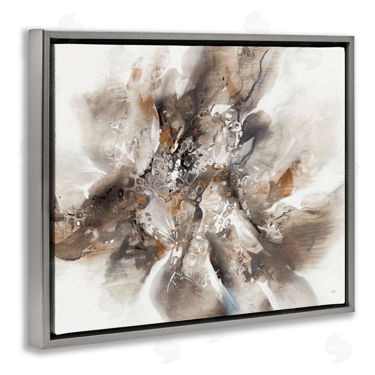 K. Nari Chaotic Abstract Brush Strokes Square Shape Patterns