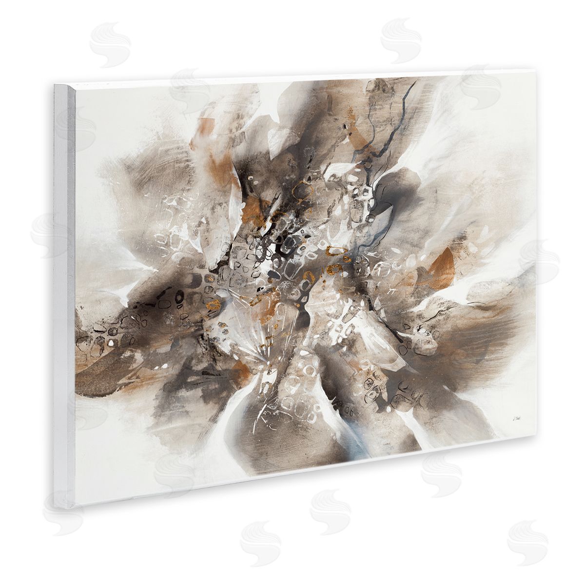 K. Nari Chaotic Abstract Brush Strokes Square Shape Patterns