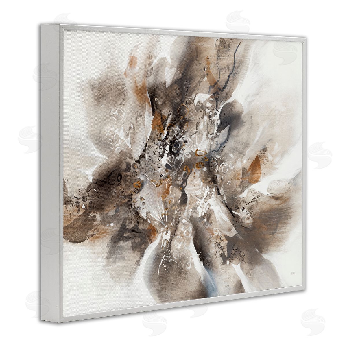 K. Nari Chaotic Abstract Brush Strokes Square Shape Patterns