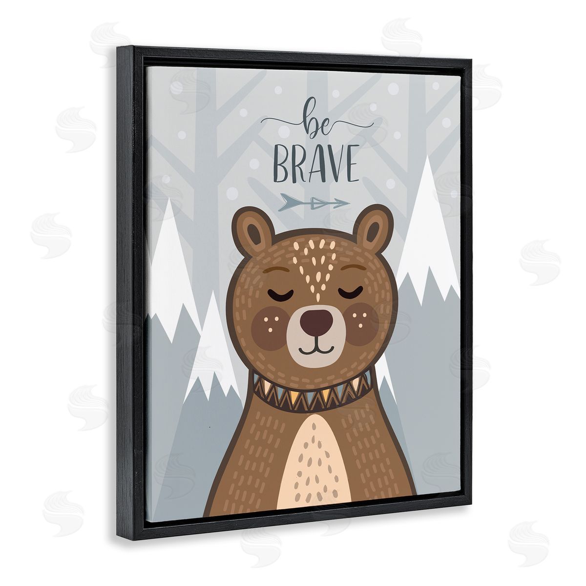 AE Design Be Brave Sentiment Soothing Mountain Bear
