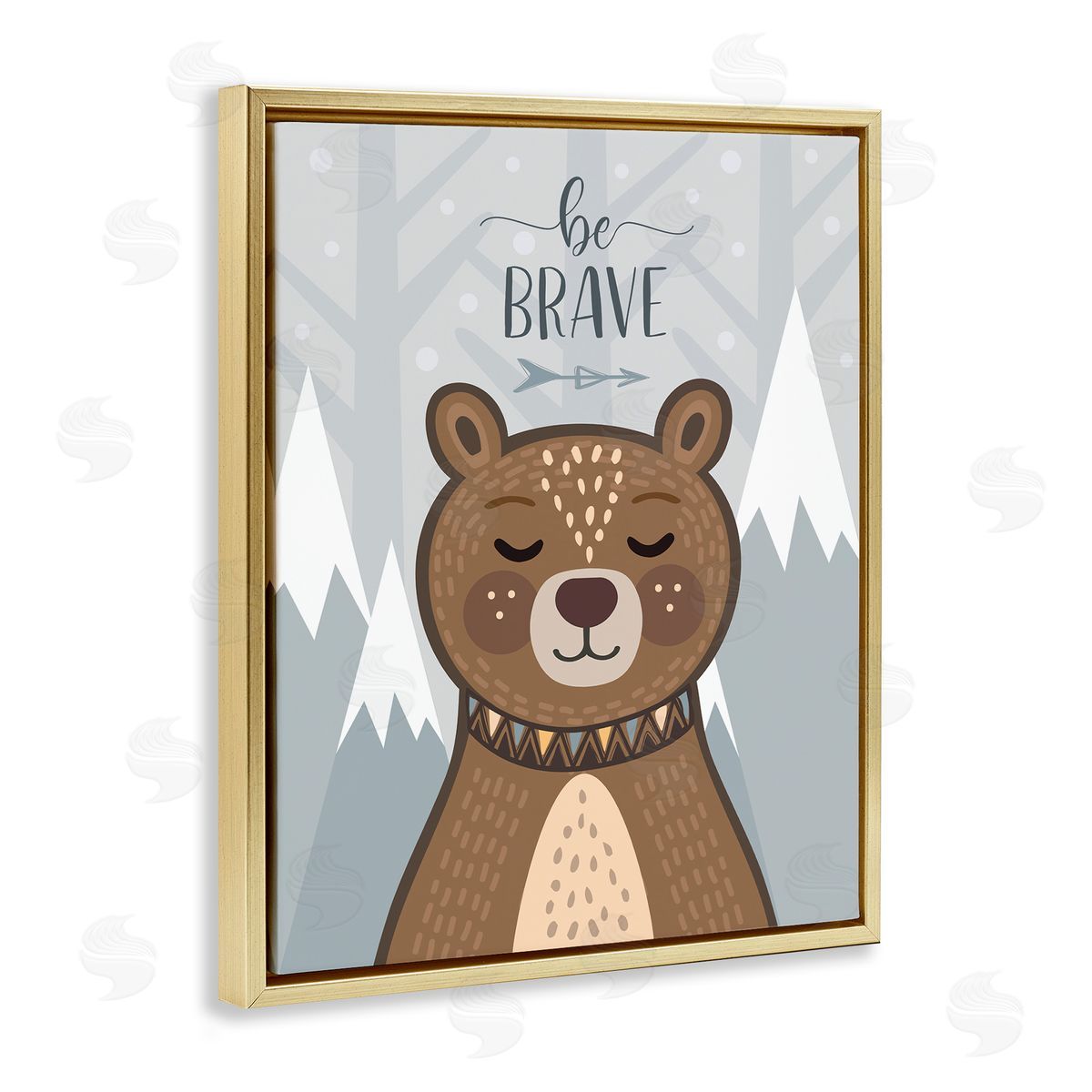 AE Design Be Brave Sentiment Soothing Mountain Bear