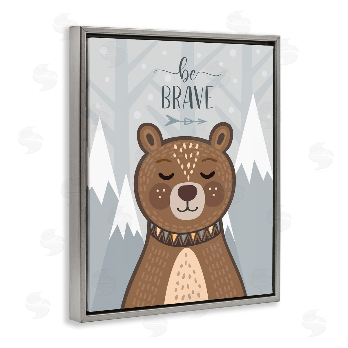 AE Design Be Brave Sentiment Soothing Mountain Bear