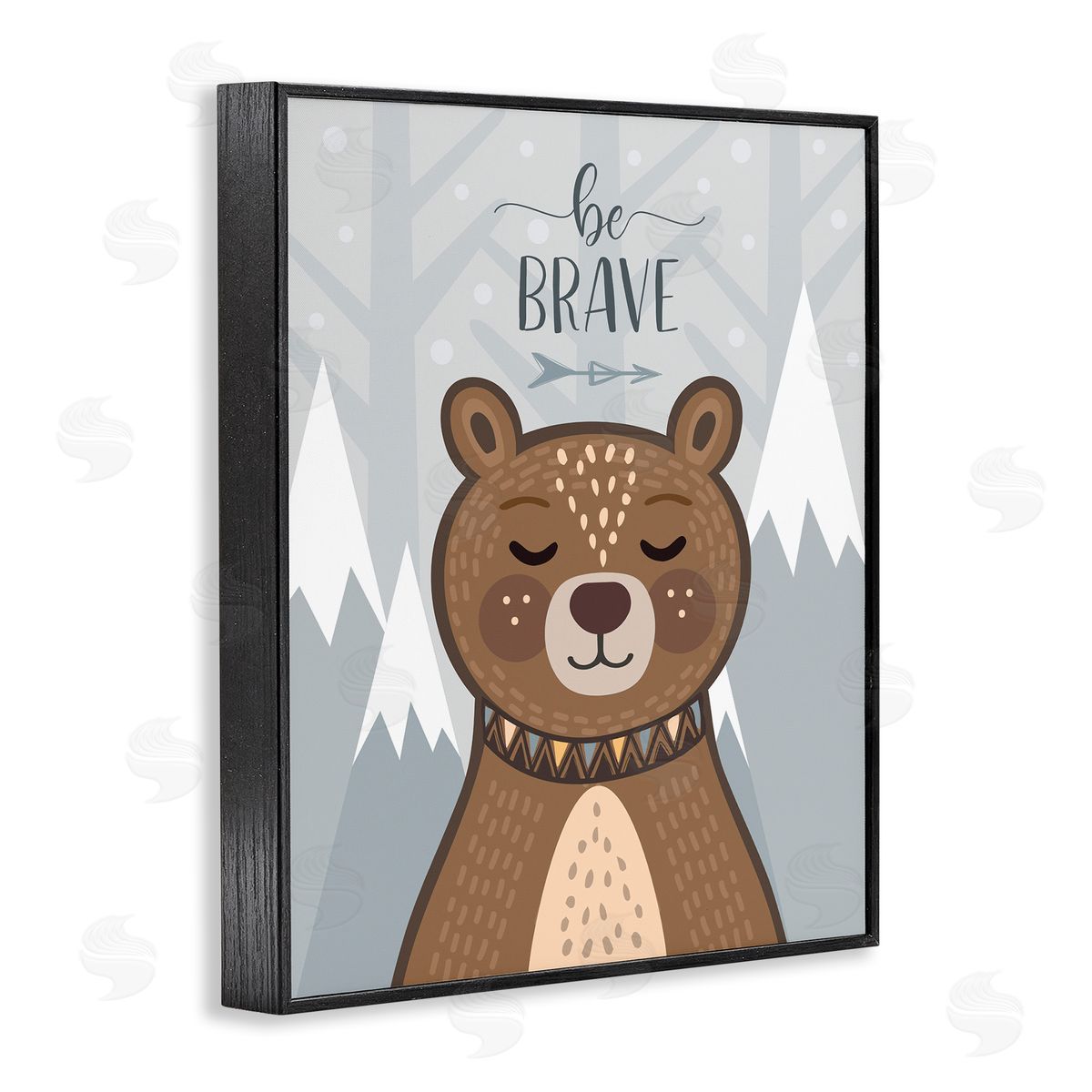 AE Design Be Brave Sentiment Soothing Mountain Bear
