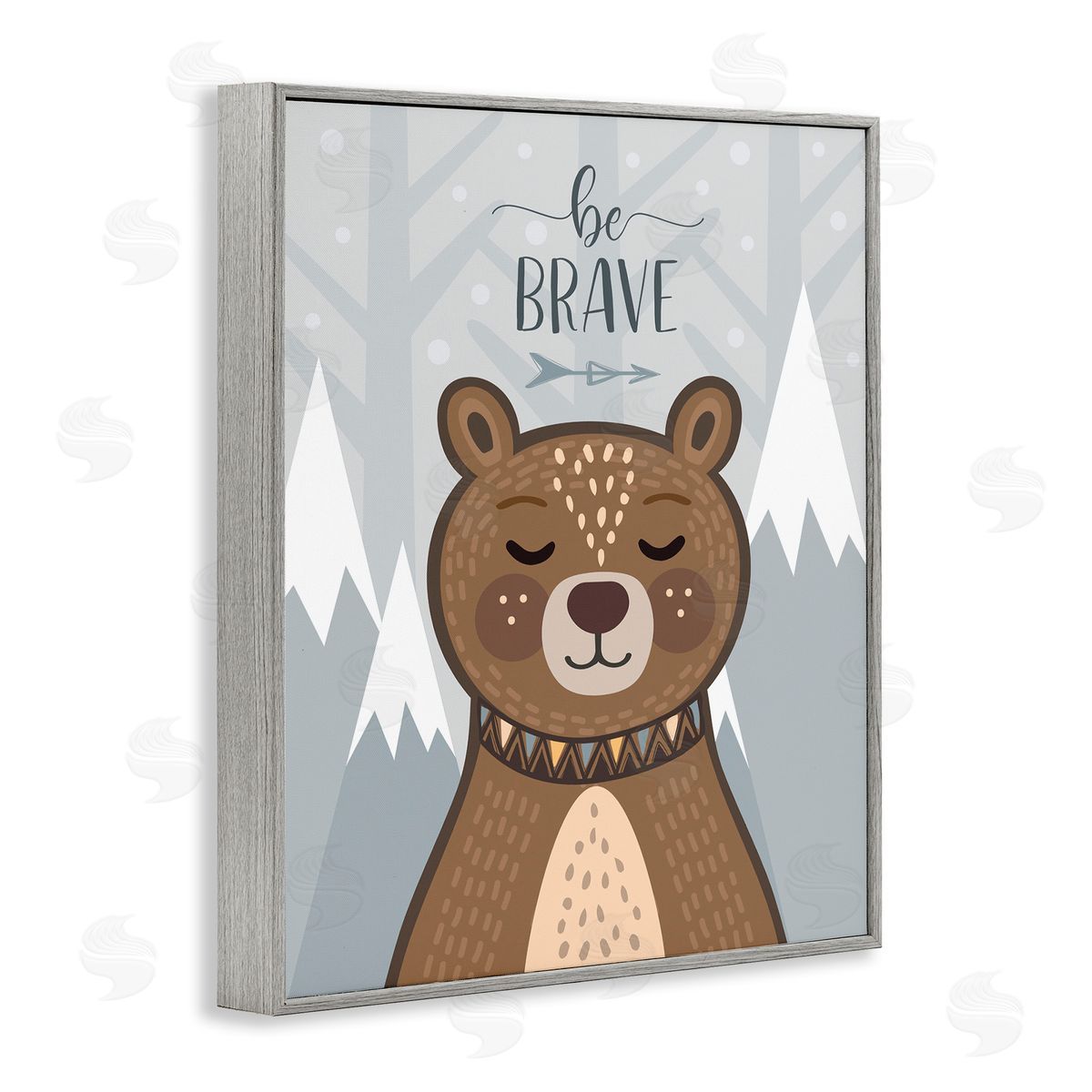 AE Design Be Brave Sentiment Soothing Mountain Bear