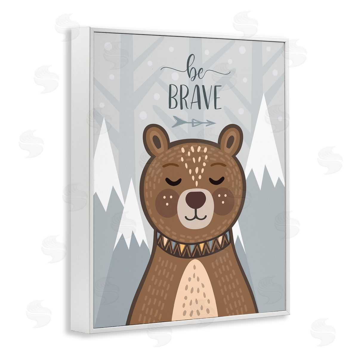 AE Design Be Brave Sentiment Soothing Mountain Bear