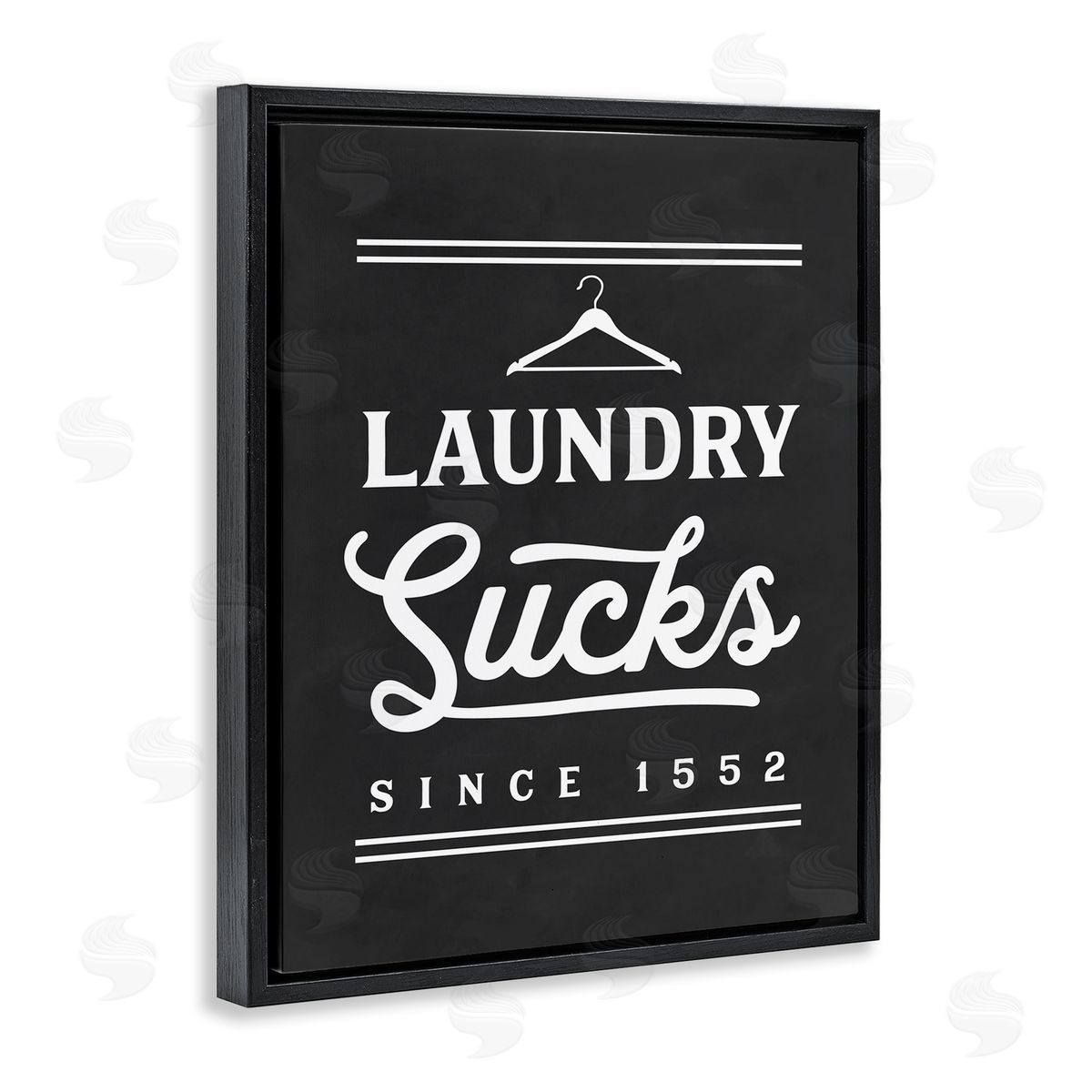 Lettered and Lined Laundry Sucks Phrase Bathroom Clothesline Hanger