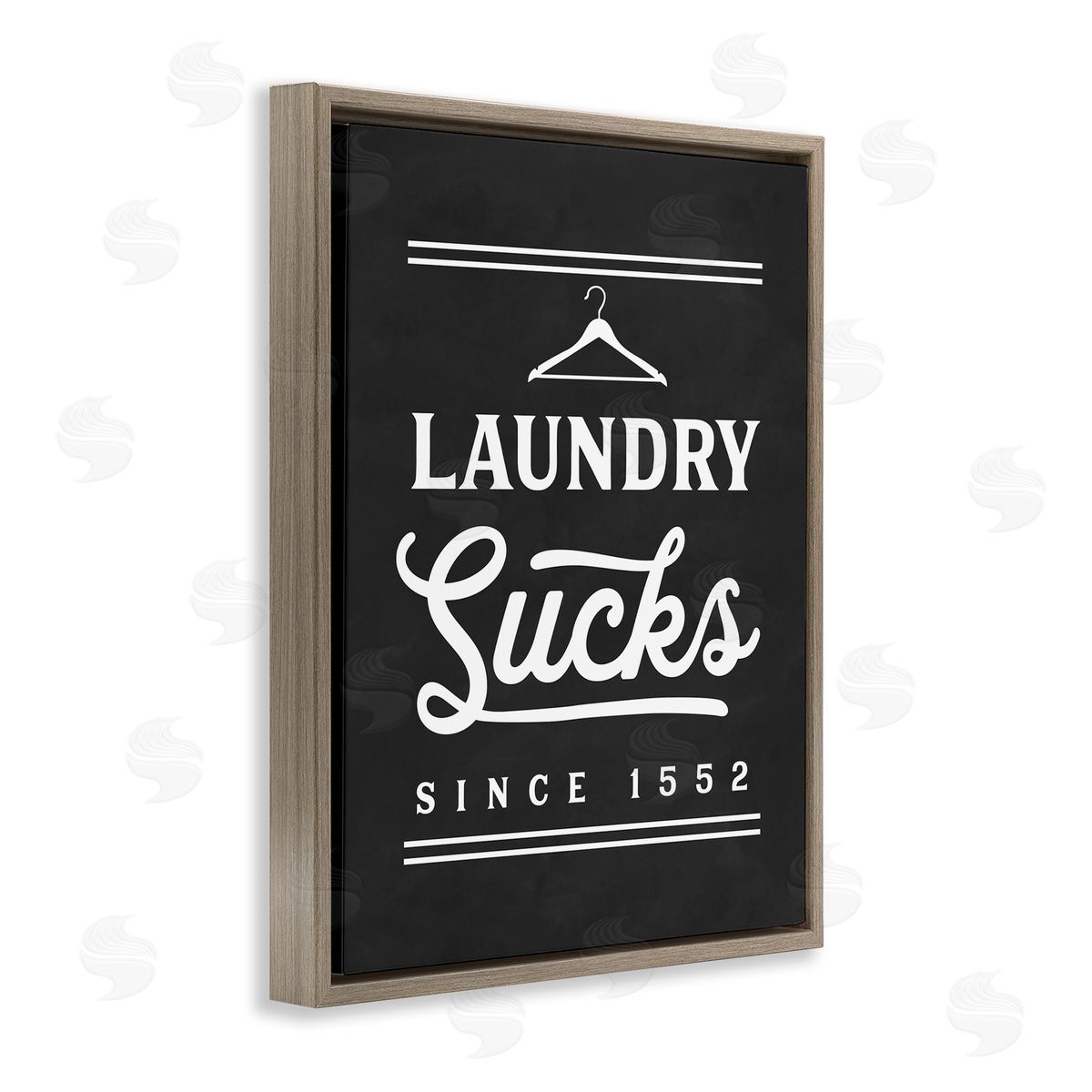 Lettered and Lined Laundry Sucks Phrase Bathroom Clothesline Hanger