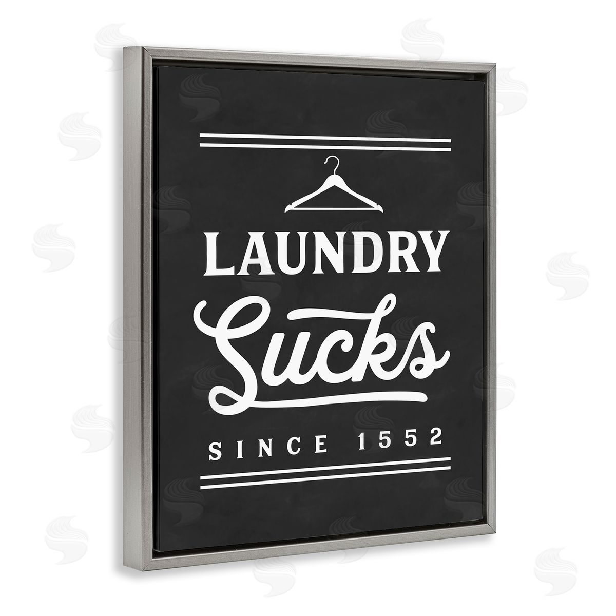 Lettered and Lined Laundry Sucks Phrase Bathroom Clothesline Hanger