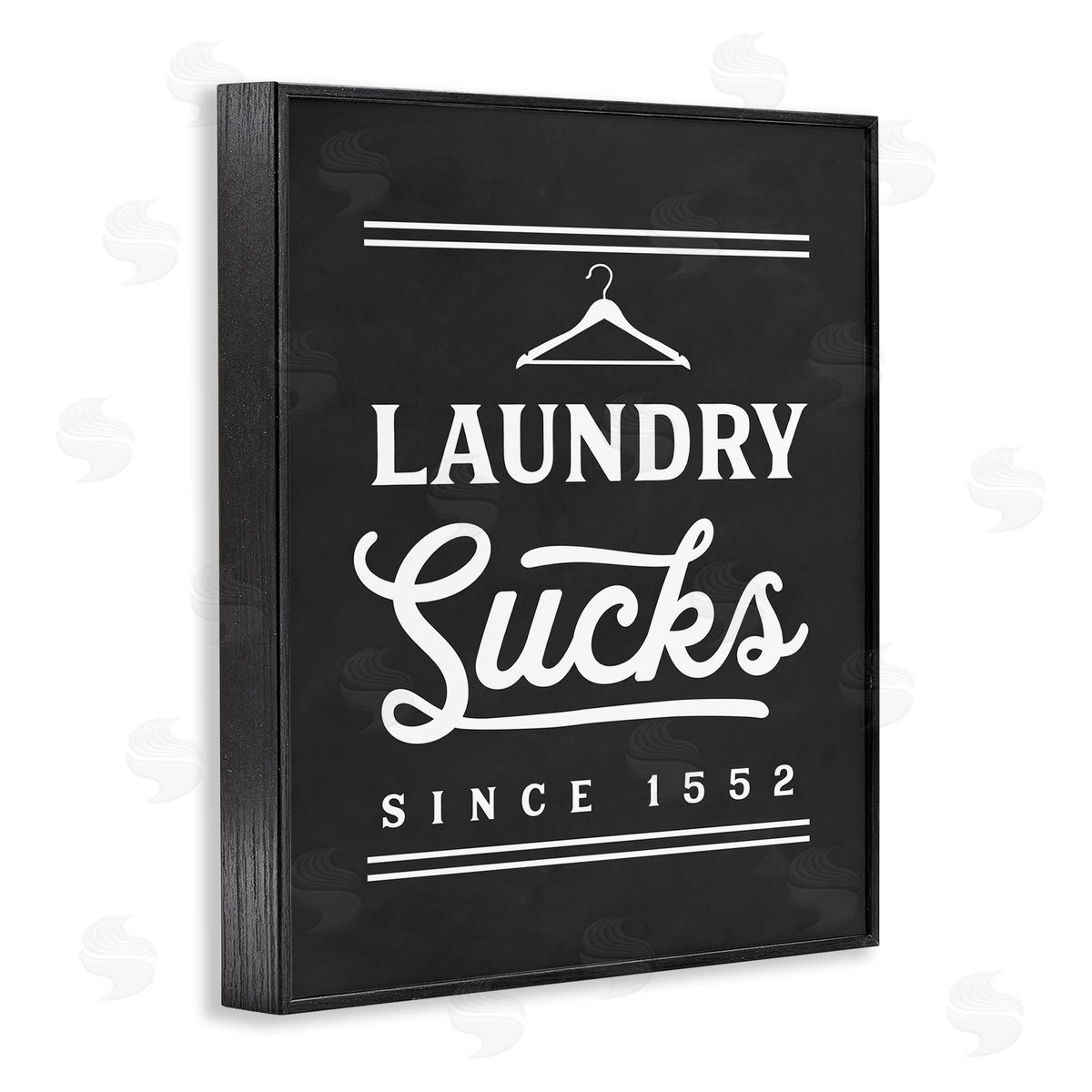 Lettered and Lined Laundry Sucks Phrase Bathroom Clothesline Hanger