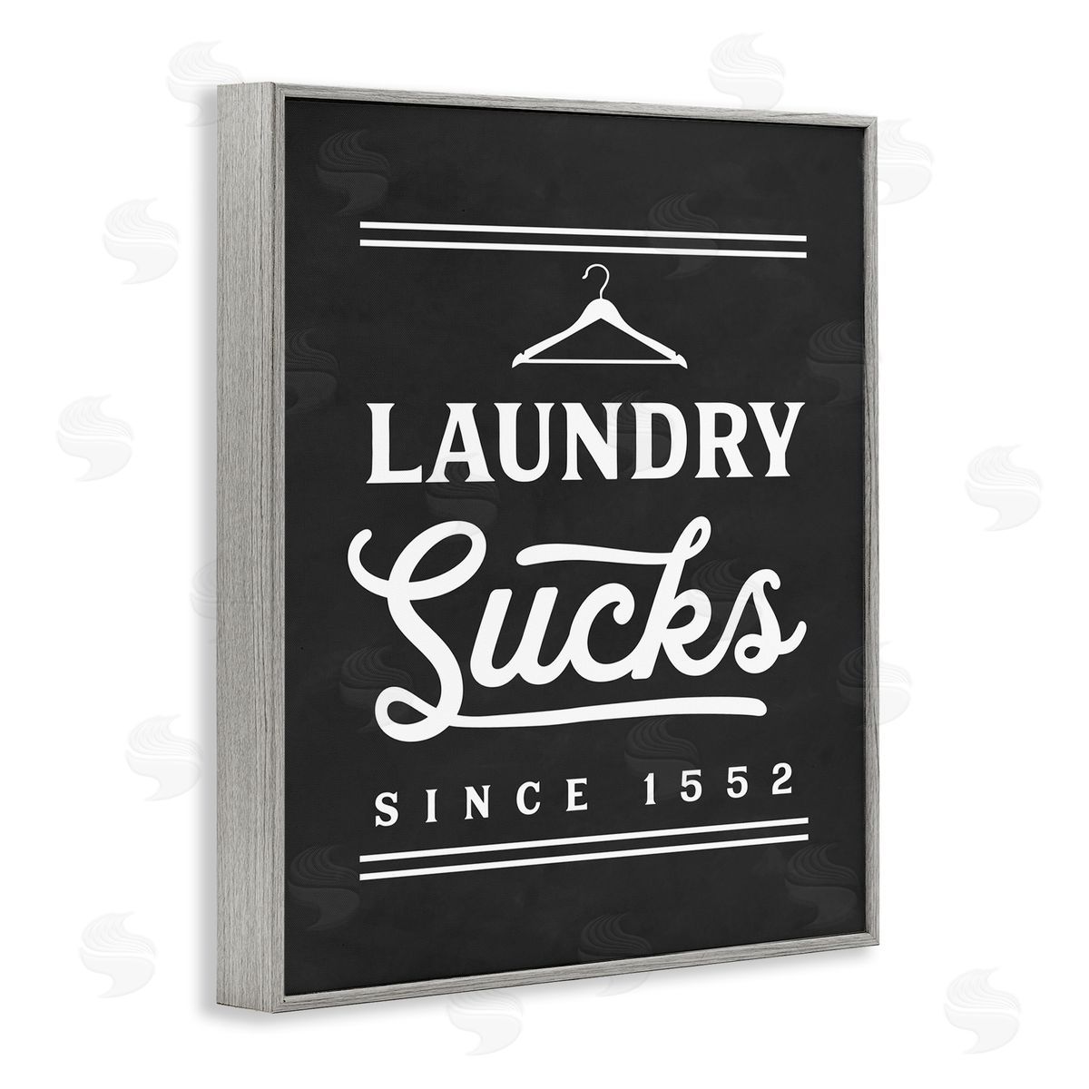 Lettered and Lined Laundry Sucks Phrase Bathroom Clothesline Hanger