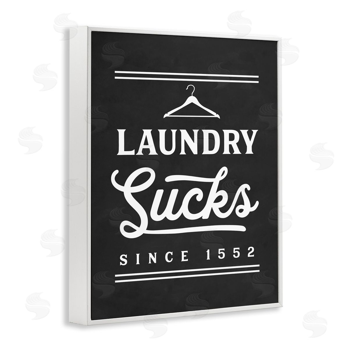 Lettered and Lined Laundry Sucks Phrase Bathroom Clothesline Hanger