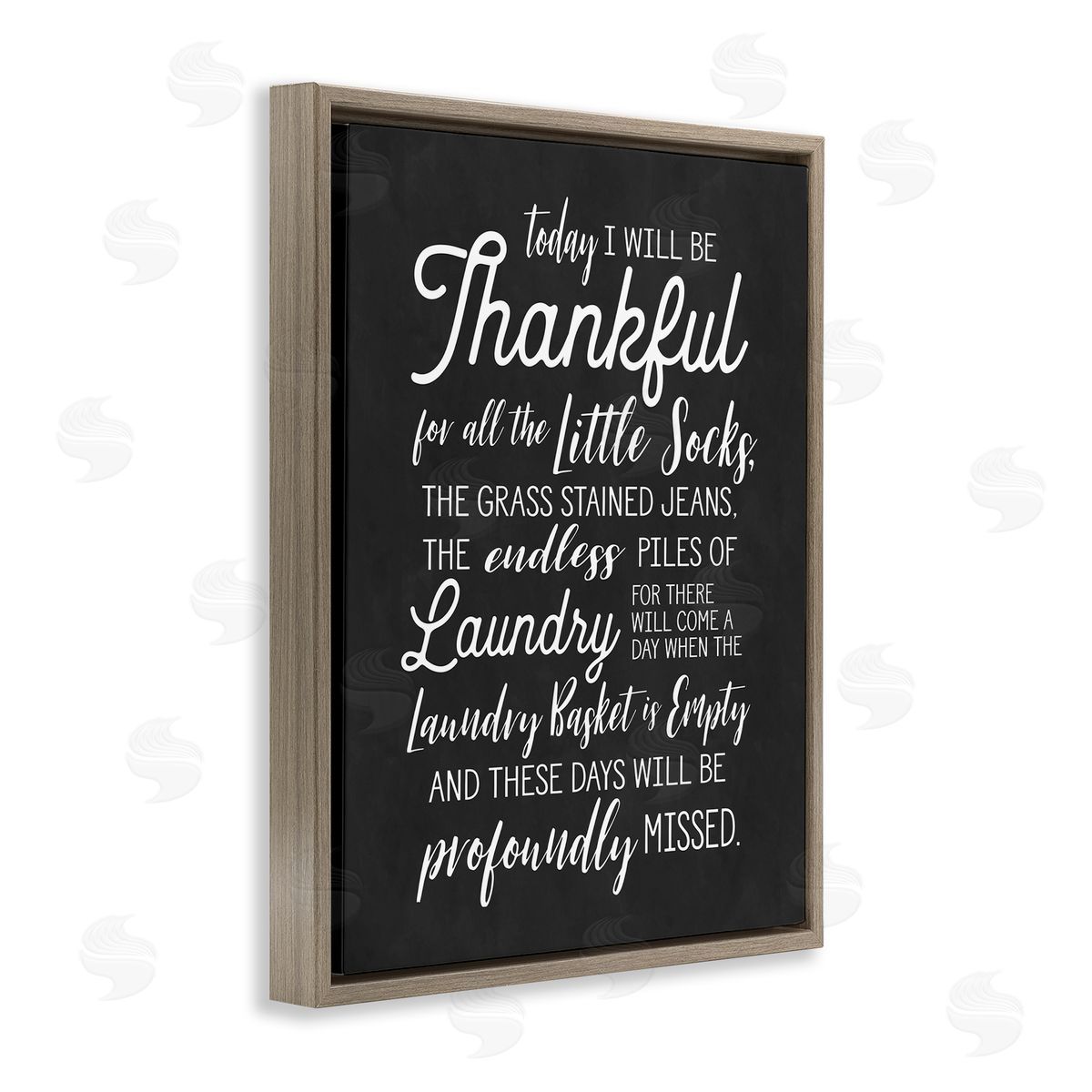 Lettered and Lined Today Will Be Thankful Phrase Family Laundry Housework