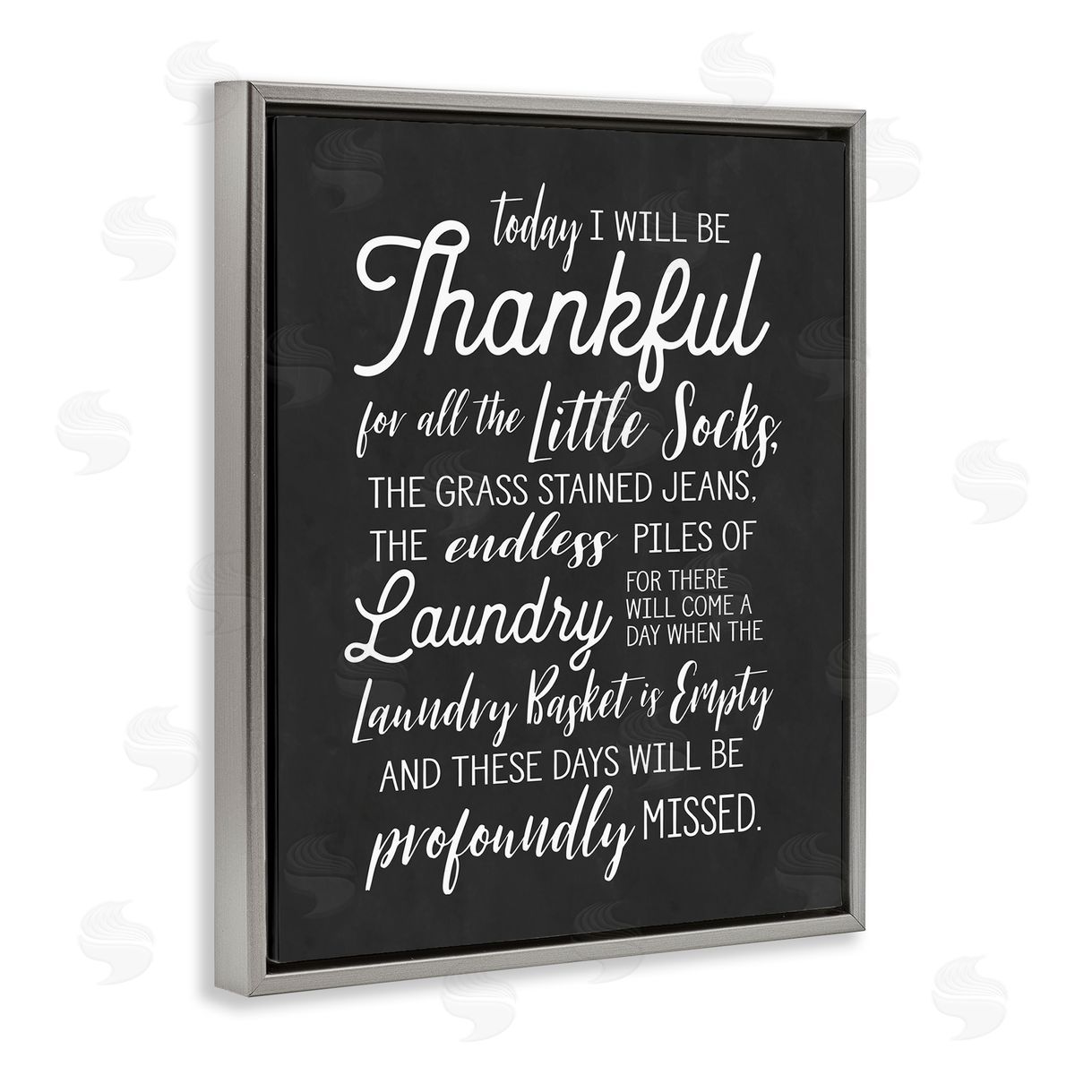 Lettered and Lined Today Will Be Thankful Phrase Family Laundry Housework