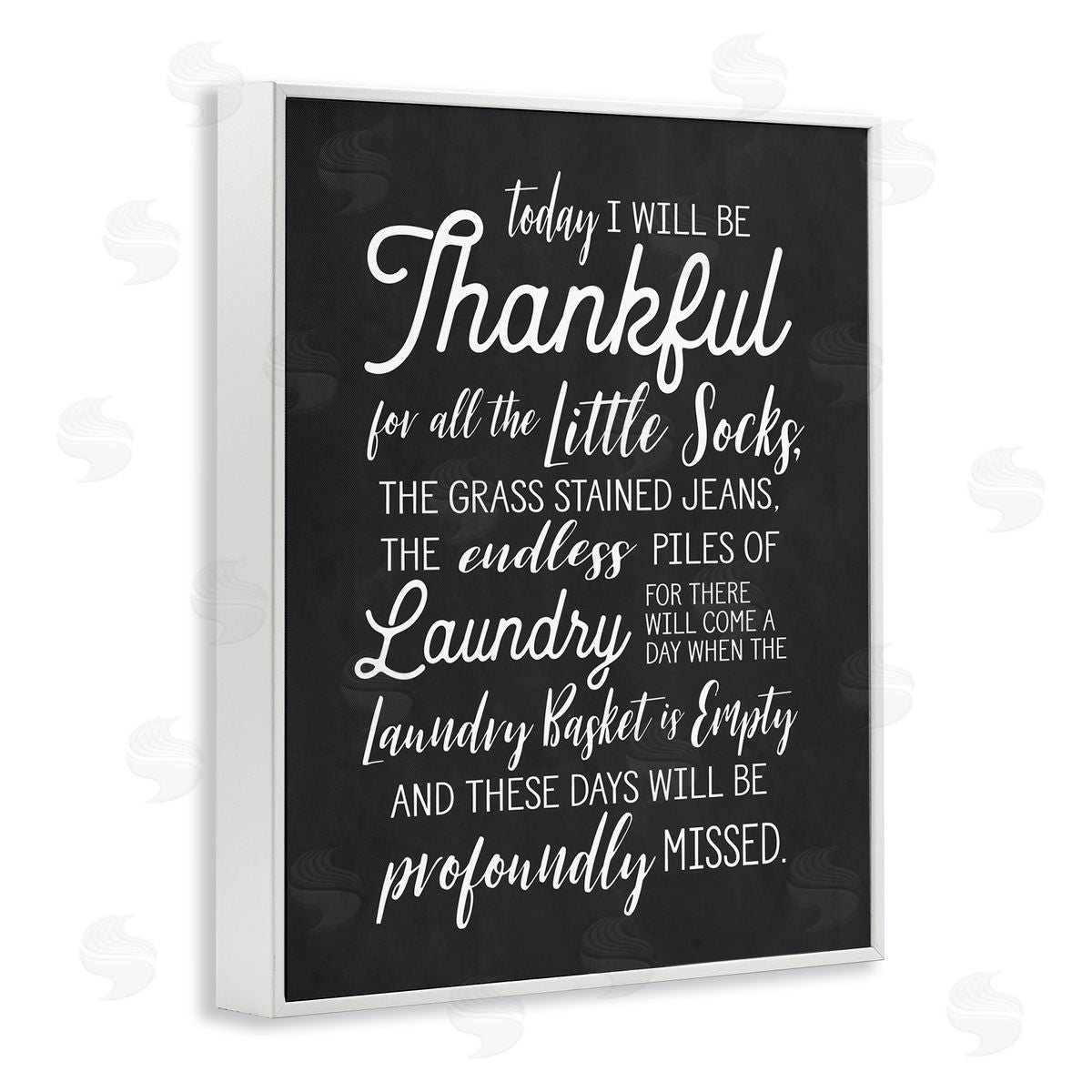 Lettered and Lined Today Will Be Thankful Phrase Family Laundry Housework